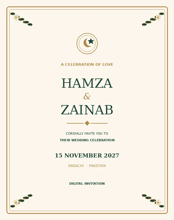 Shahi Classic ivory and gold wedding invitation design concept