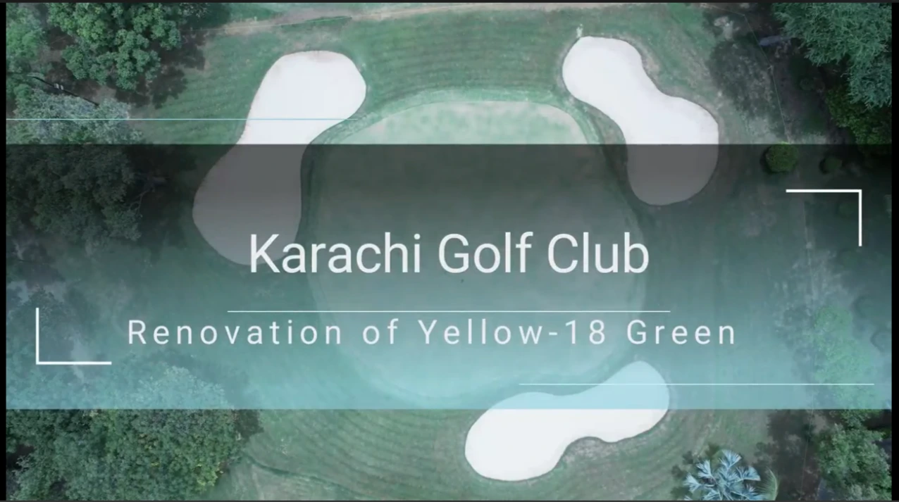 Full view: Karachi Golf Club renovation site overview