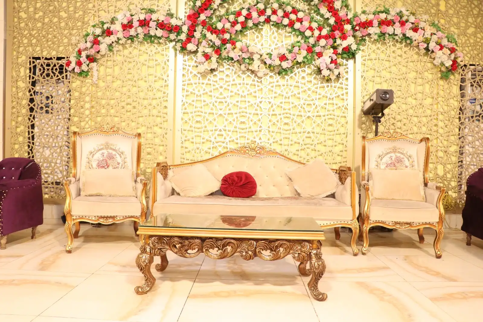 Royal Marquee Korangi wedding stage decoration