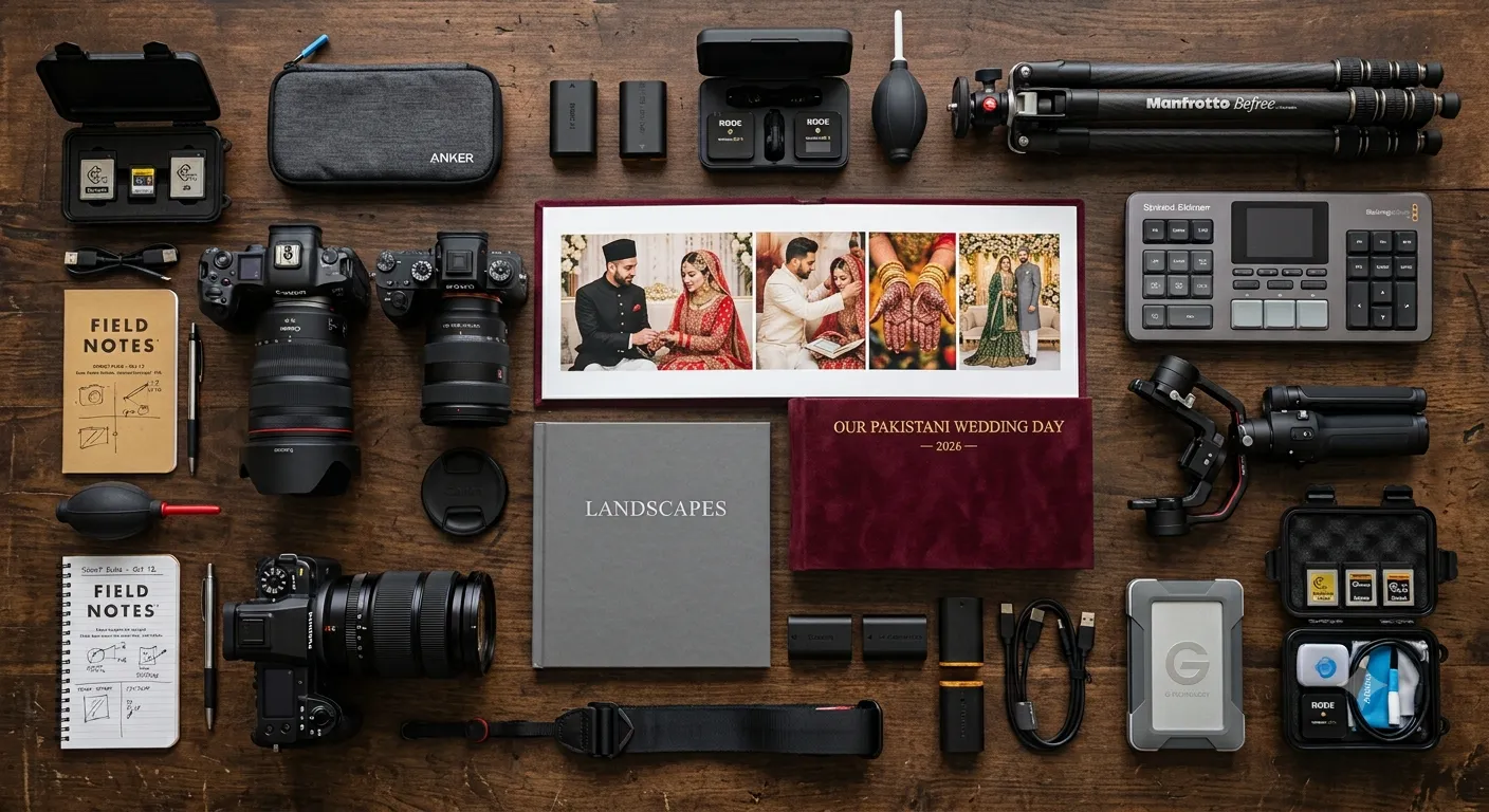 Photography and Videography Cost Guide in Karachi with cameras albums and wedding coverage